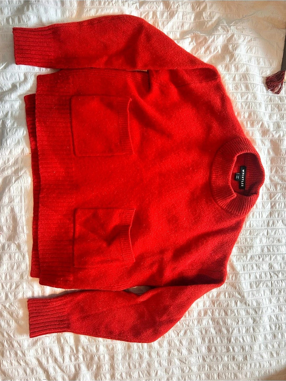 Whistles Crewneck Sweater in Red
